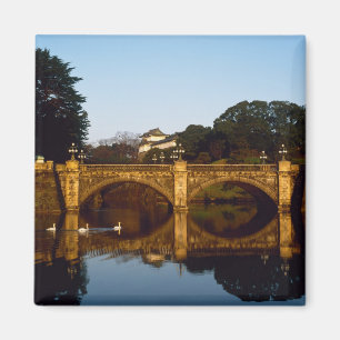 Aimant Palais impérial, pont Nijubashi, Tokyo, Japon