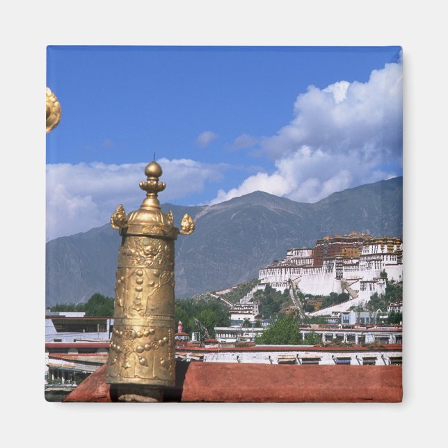 Aimant Palais Potala à Lhasa, Tibet pris depuis (Devant)