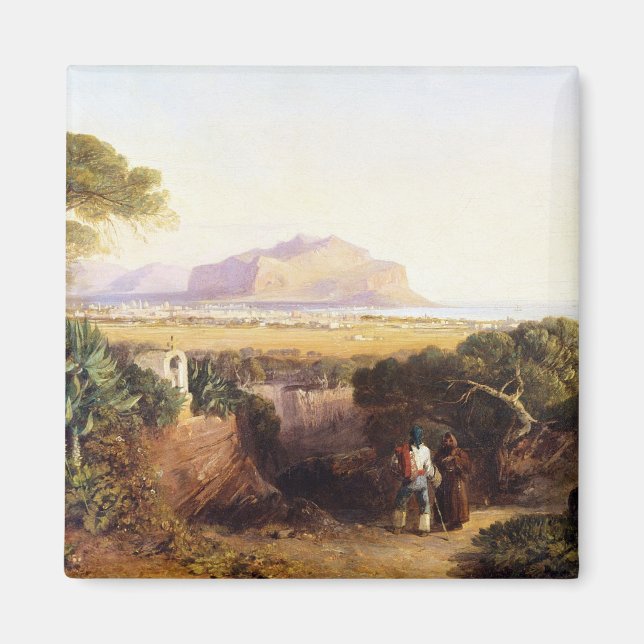 Aimant Palerme, Sicile, 1847 (huile sur toile) (Devant)