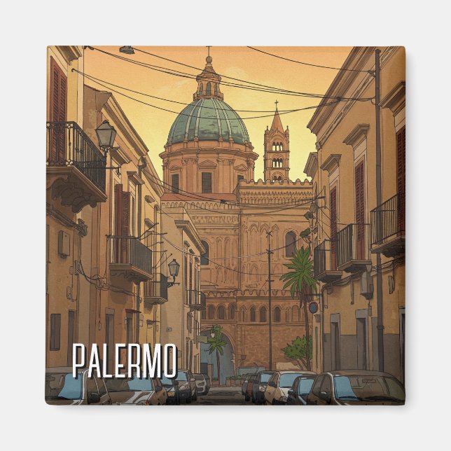 Aimant Palerme Sicile Italie Voyage (Devant)