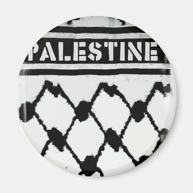Aimant Palestine Keffiyah (Devant)