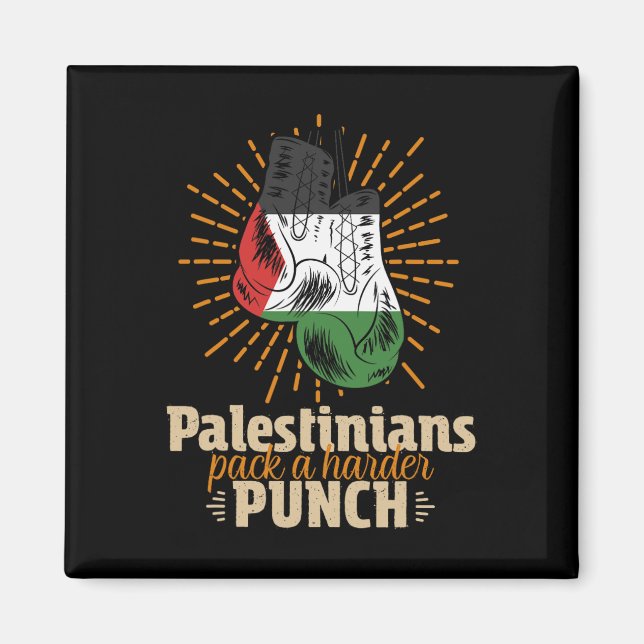 Aimant Palestine La boxe de lutte palestinienne (Devant)