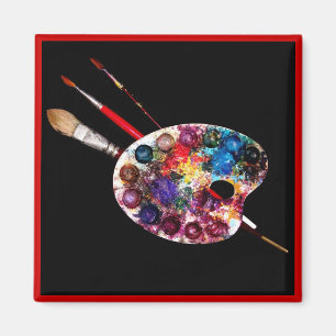 Aimant PALETTE DE COULEUR, Artiste-peintre