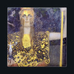 Aimant Pallas Athena, Gustav Klimt<br><div class="desc">Gustav Klimt (14 juillet 1862 - 6 février 1918) était un peintre symboliste autrichien et l'un des membres les plus importants du mouvement de sécession de Vienne. Klimt est réputé pour ses peintures, ses peintures murales, ses croquis et autres objets d'art. En plus de ses oeuvres figuratives, qui comprennent des...</div>
