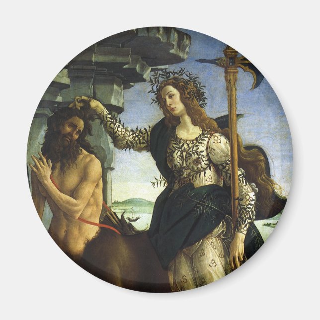 Aimant Pallas (Minerva) et Centaur par Sandro Botticelli (Devant)