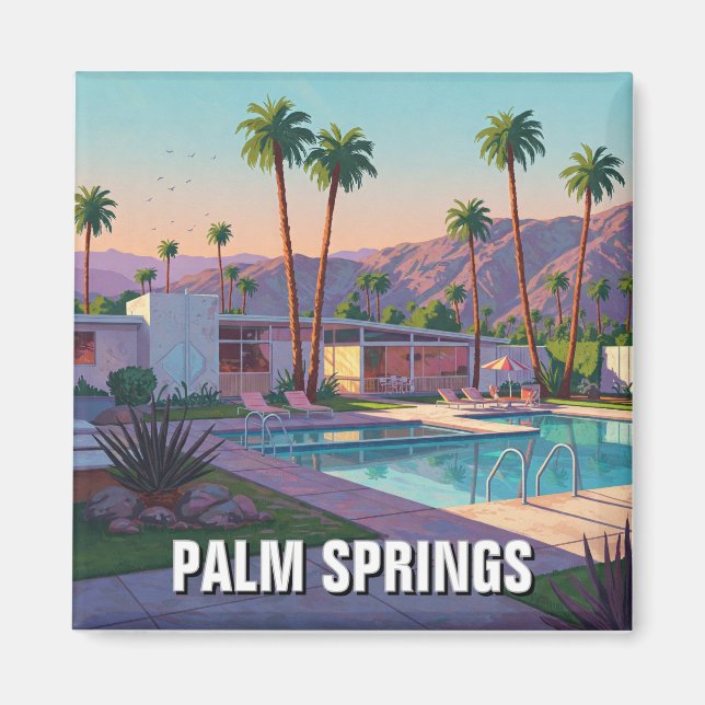 Aimant Palm Springs Californie (Devant)