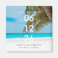Palm Tree Florida Beach Wedding Enregistrer la dat