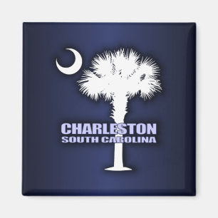 Aimant Palmetto de Sc et croissant (Charleston)