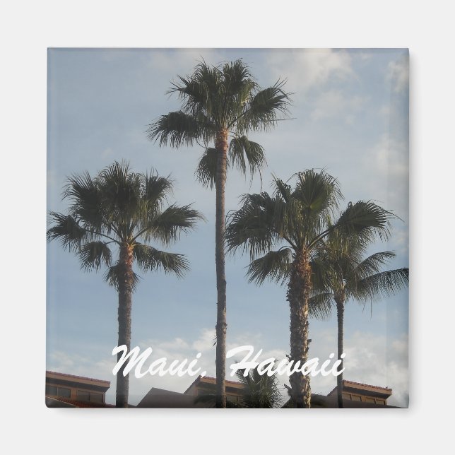 Aimant Palmiers de Maui Hawaii (Devant)