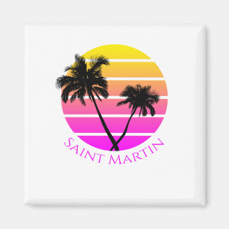 Aimant Palmiers de Plage Saint Martin