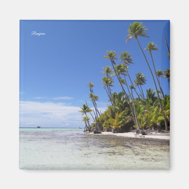 Aimant palmiers de Rangiroa (Devant)