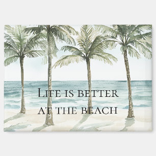 Aimant Palmiers tropicaux Ocean Beach