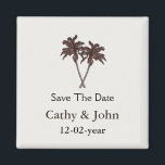 Aimant Palmiers tropicaux Plage Mariage Papeterie<br><div class="desc">Palmiers tropicaux Plage Mariage Papeterie</div>