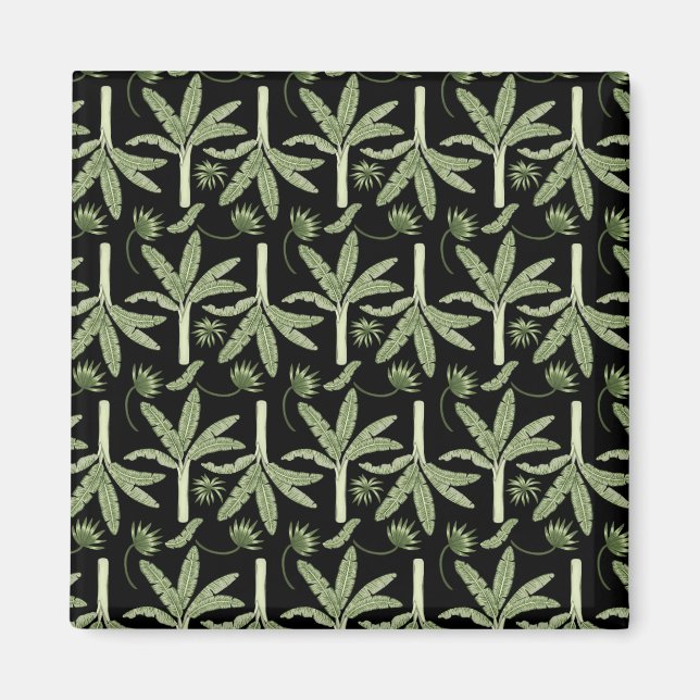 Aimant palmiers tropicaux sans couture motif (Devant)