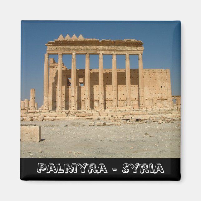 Aimant Palmyre, Bell Temple, Syrie (Frigo Magnet) (Devant)