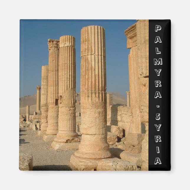 Aimant Palmyre, Bell Temple, Syrie No.3 (Fridge Magnet) (Devant)