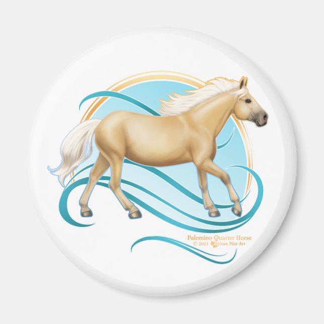 Aimant Palomino Quarter Horse (Devant)
