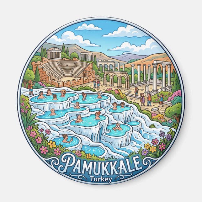 Aimant Pamukkale Turquie (Devant)