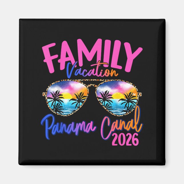 Aimant Panama C Vacation 2026 Souvenir Matching Family Gr (Devant)