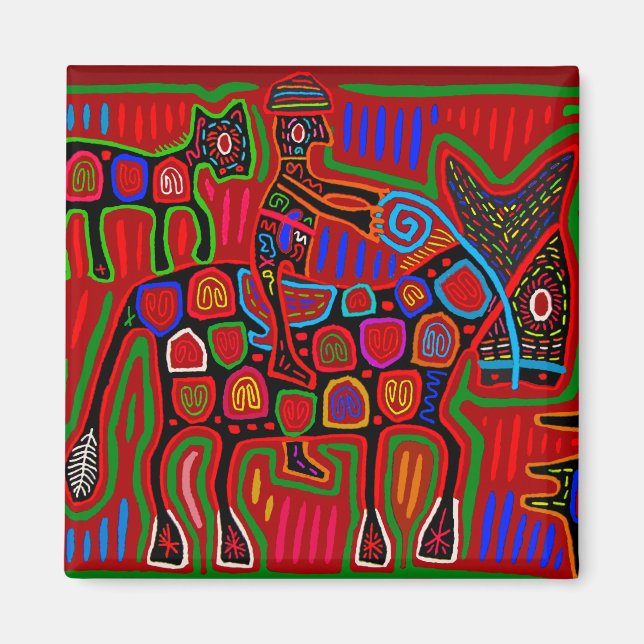 Aimant Panama Mola - Save a Horse Ride a Cowboy (Devant)