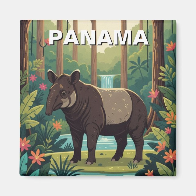 Aimant Panama Tapir dans le Parc National de Coiba Voyage (Devant)