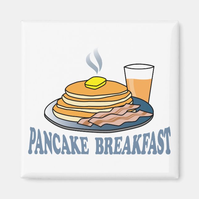 Aimant Pancake Bacon Juice collecte de fonds (Devant)