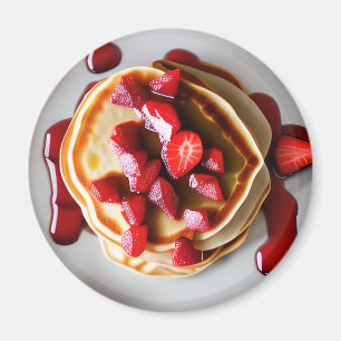Aimant Pancakes au sirop de fraise