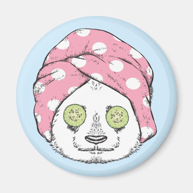 Aimant Panda Au Spa (Devant)