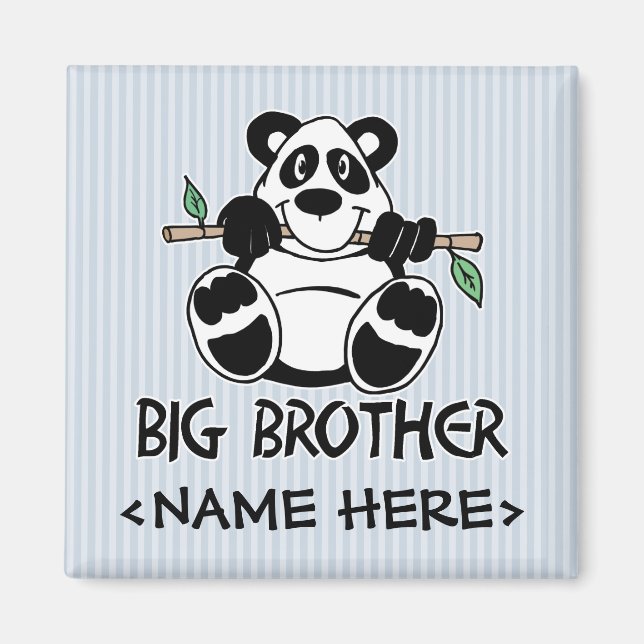 Aimant Panda Boy Big Brother (Devant)