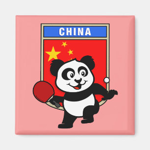 Aimant Panda de tennis de table en Chine