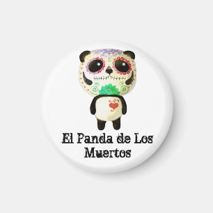 Aimant Panda du jour des morts