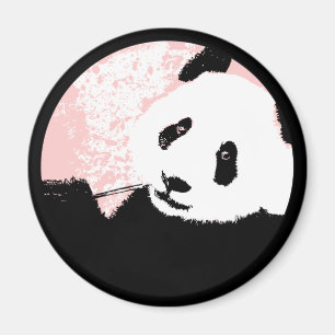 Aimant panda grunge.