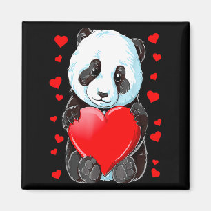 Aimant Panda Heart Saint-Valentin Filles Enfants Femmes O