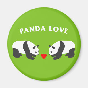 Aimant Panda Love (Vert)