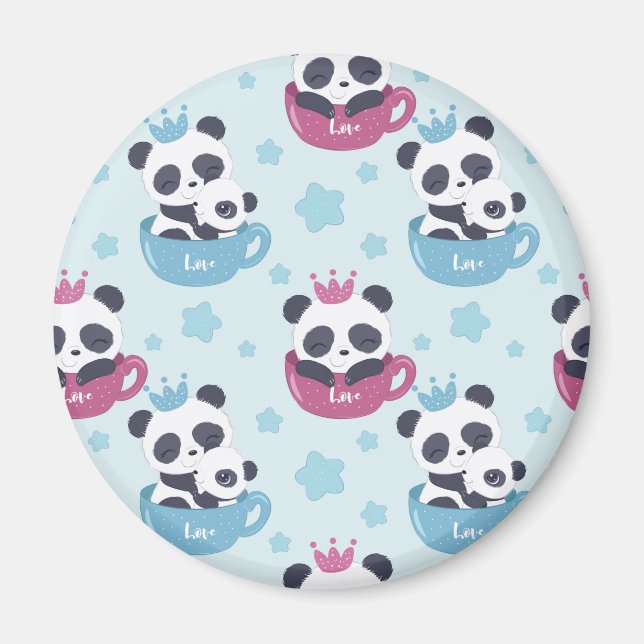 Aimant Panda lover | the Panda Is A Nasty Animal (Devant)