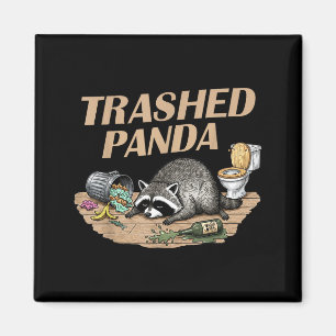 Aimant Panda Raton Laveur Bourré Drôle Se Soûle Mème de R