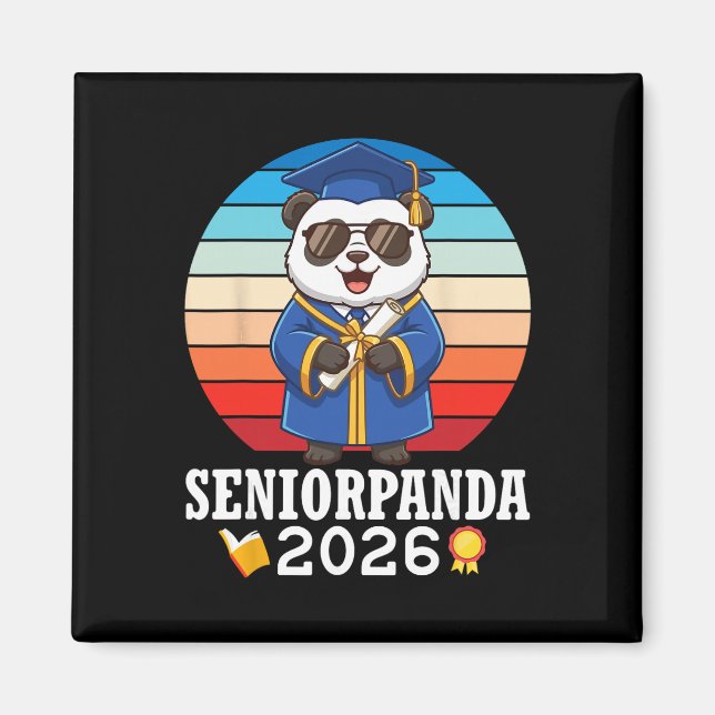Aimant Panda Senior 2026 Cl de la journée de remise des d (Devant)