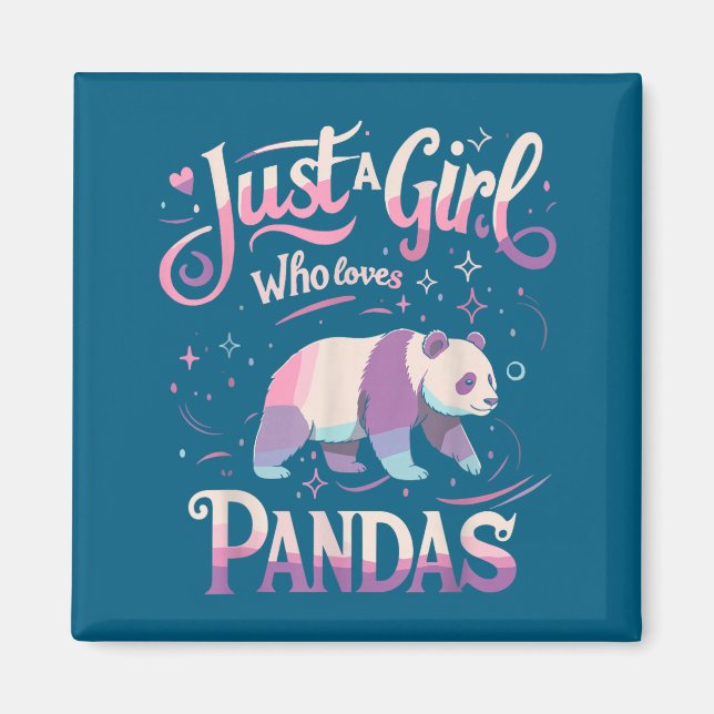 Aimant Panda Shirt Women Men Cute Funny  (Devant)