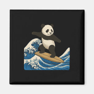 Aimant Panda Surfant Japonais _3