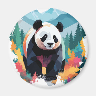 Aimant Panda Vector Art Animal Majestic Nature Wildife