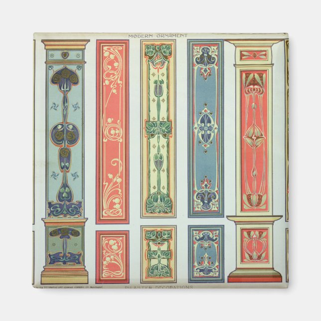 Aimant Panel designs, plate XII from 'Modern Ornament' pu (Devant)