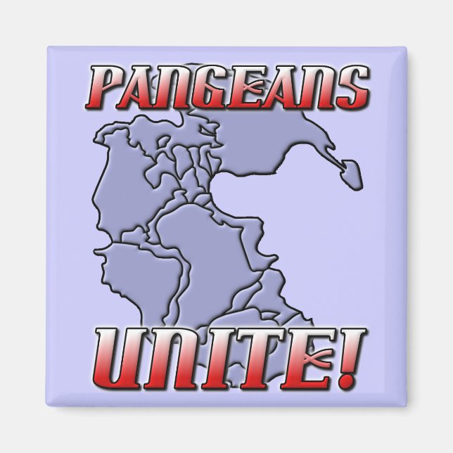 Aimant Pangea Unité Géographie Magnétique (Devant)