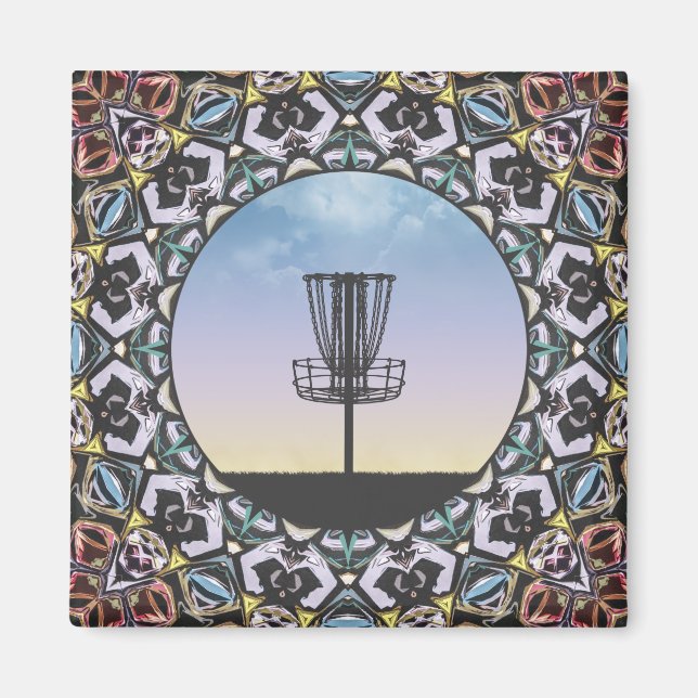Aimant Panier de golf sur disque (Devant)