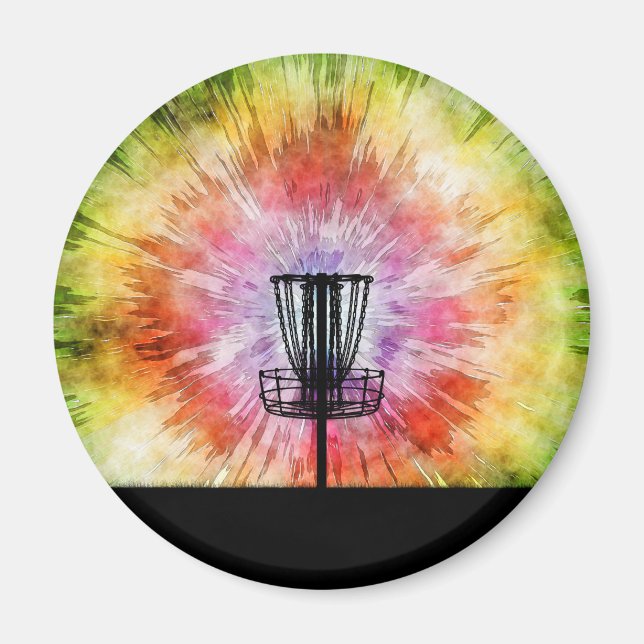 Aimant Panier de golf Tie Dye Disk (Devant)