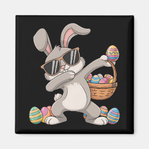 Aimant Panier de Pâques Lapin Bunny oeufs de Pâques Dabbi