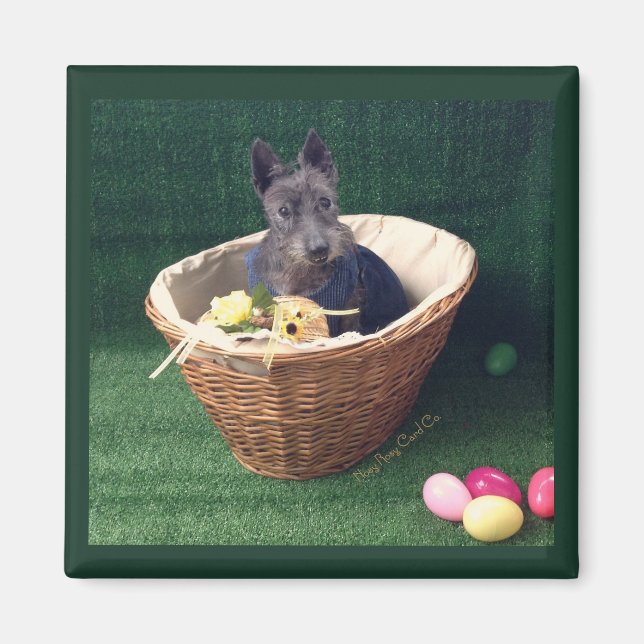 Aimant Panier de Pâques Scottie (Devant)
