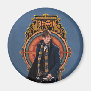 Aimant Panneau Art Nouveau NEWT SCAMANDER™ Walking