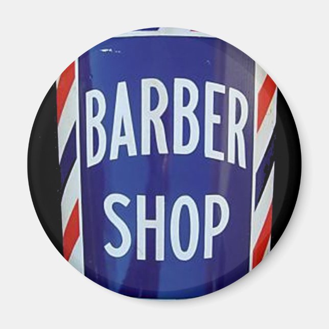 Aimant Panneau barbier vintage (Devant)