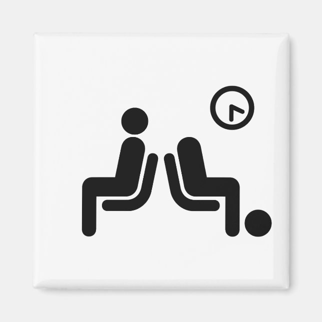 Aimant Panneau d'attente long (Devant)