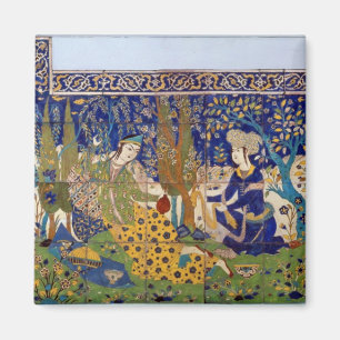 Aimant Panneau de faïence vitrée, Ispahan